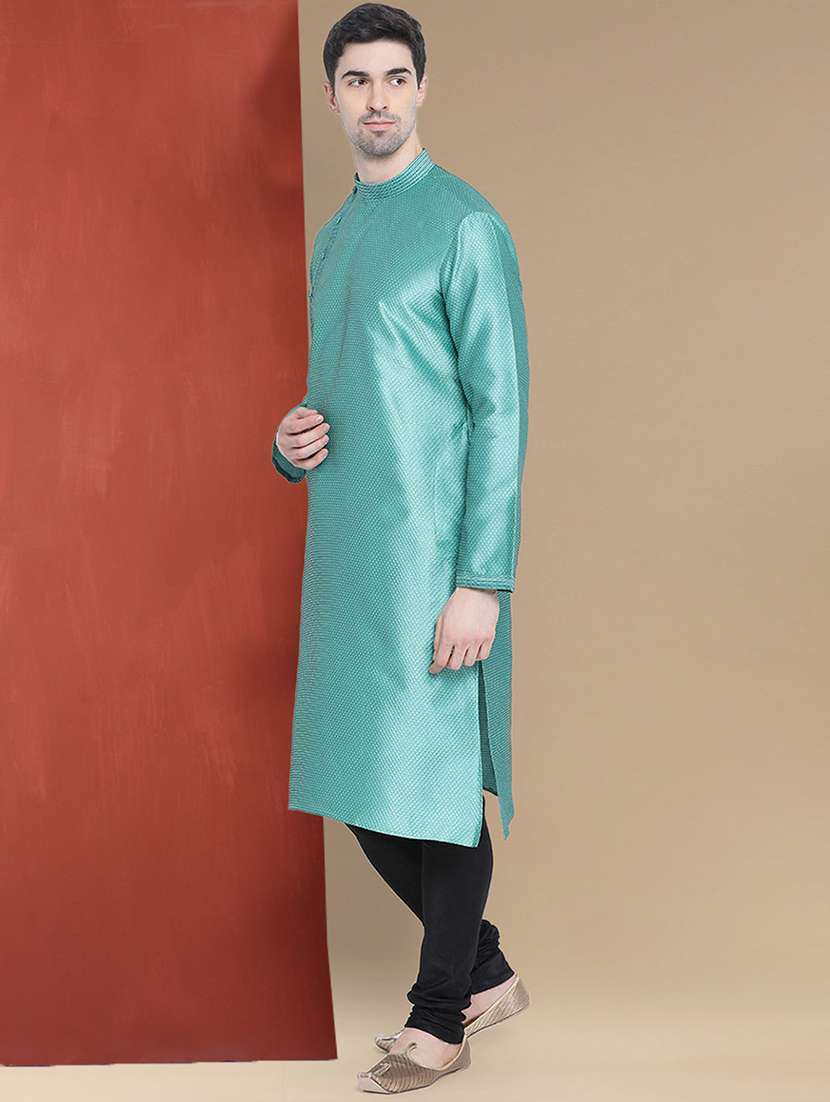 men self design kurta and churidar set - 22375407 -  Standard Image - 2