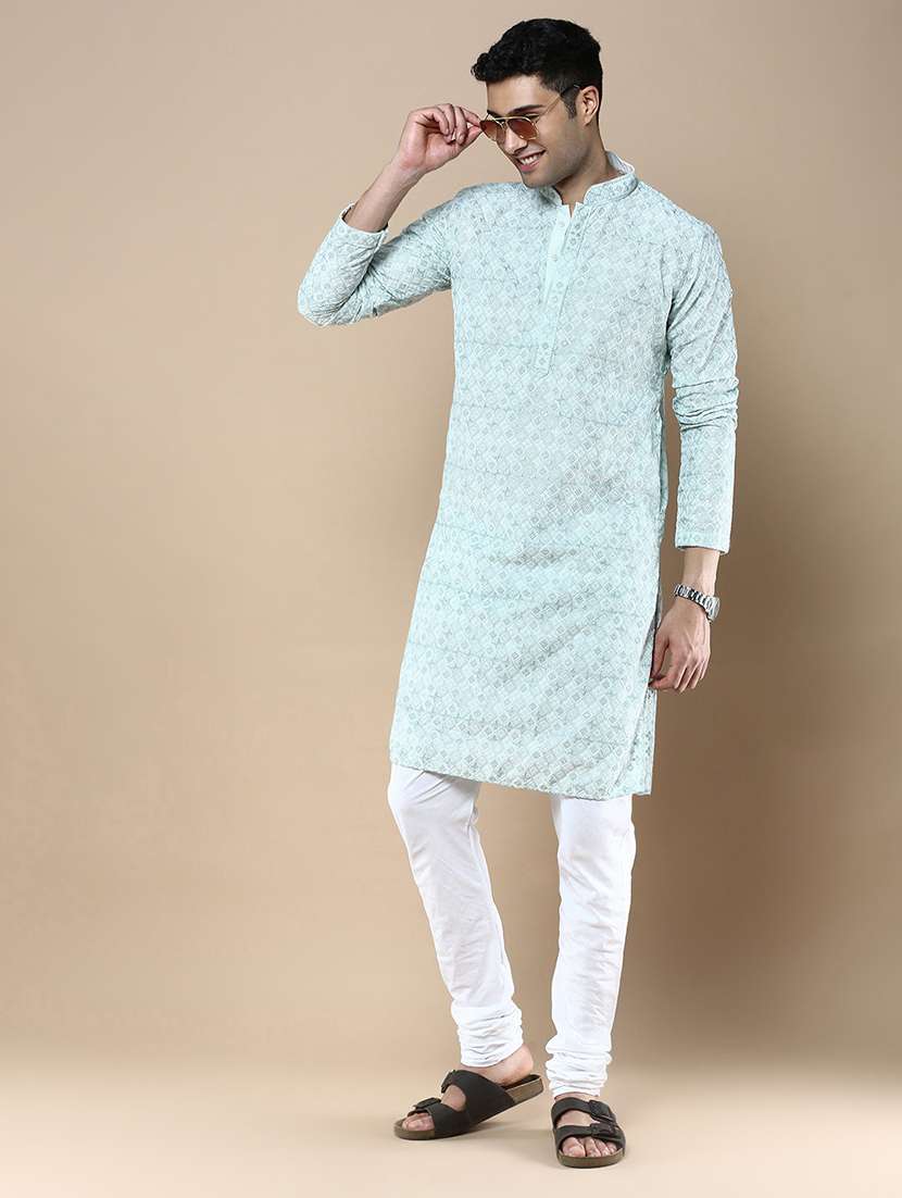 men self design kurta and churidar set - 22375462 -  Standard Image - 2