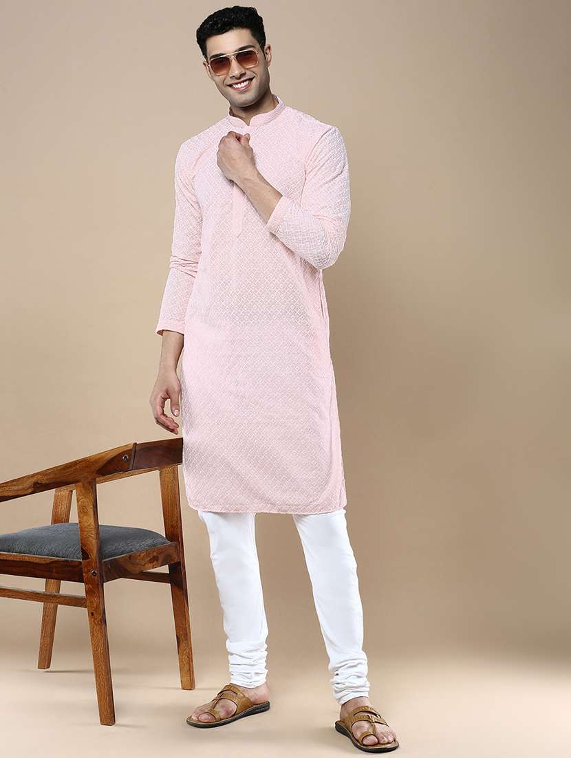 men self design kurta and churidar set - 22375476 -  Standard Image - 2