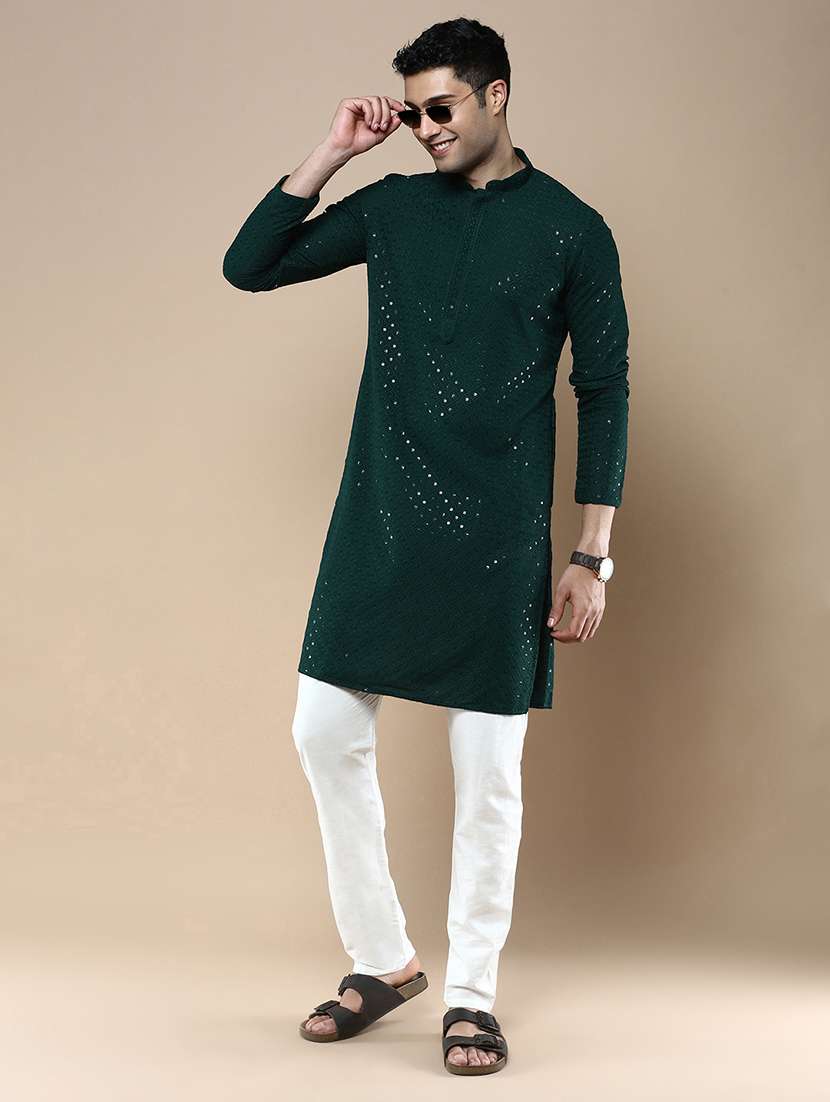 men self design kurta and pyjama set - 22375479 -  Standard Image - 2