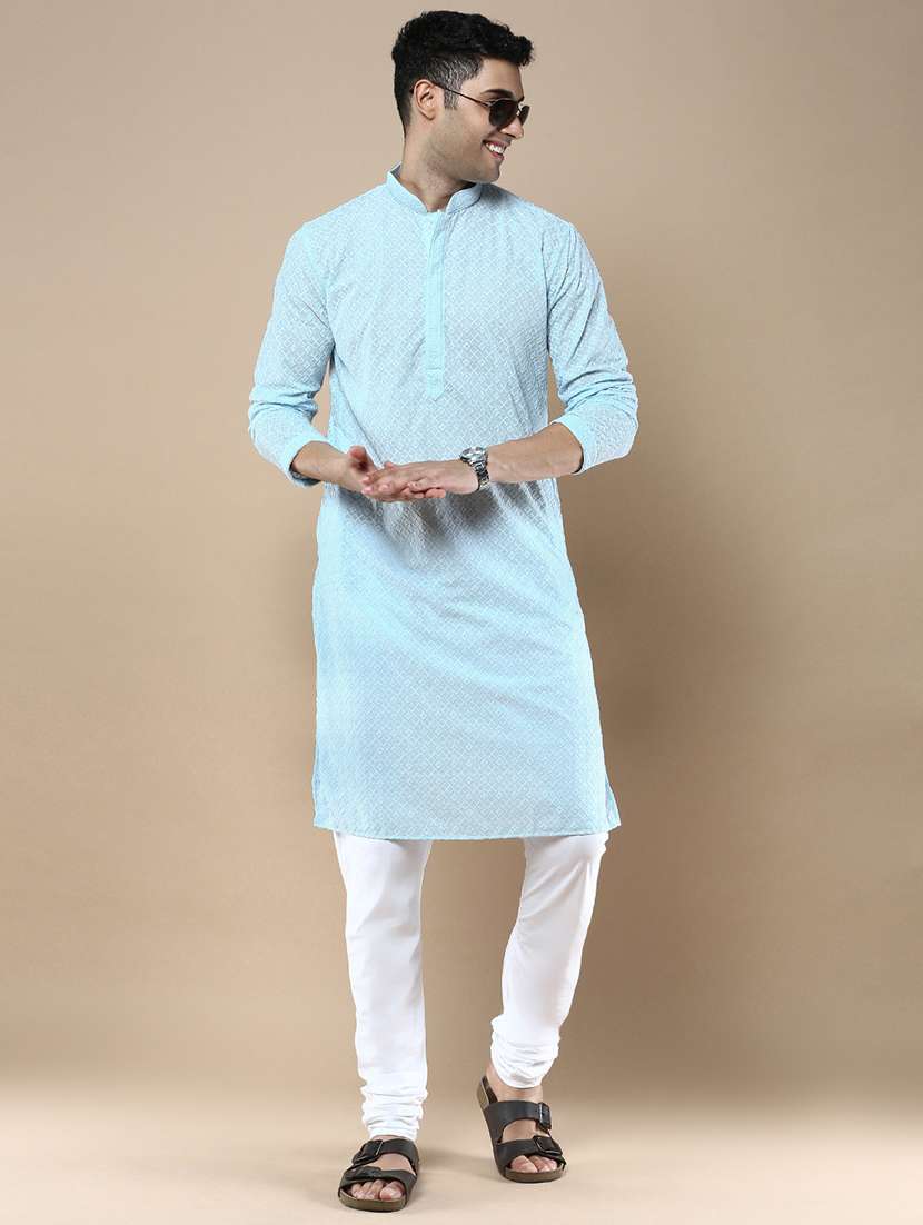men self design kurta and churidar set - 22375487 -  Standard Image - 2