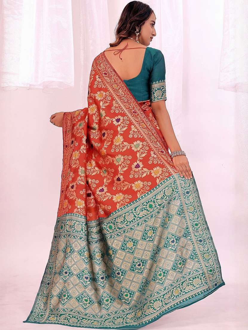women self design banarasi saree with blouse - 22375895 -  Standard Image - 2