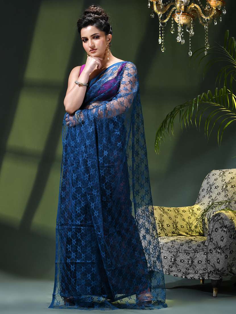 women self design plain saree - 22376144 -  Standard Image - 2