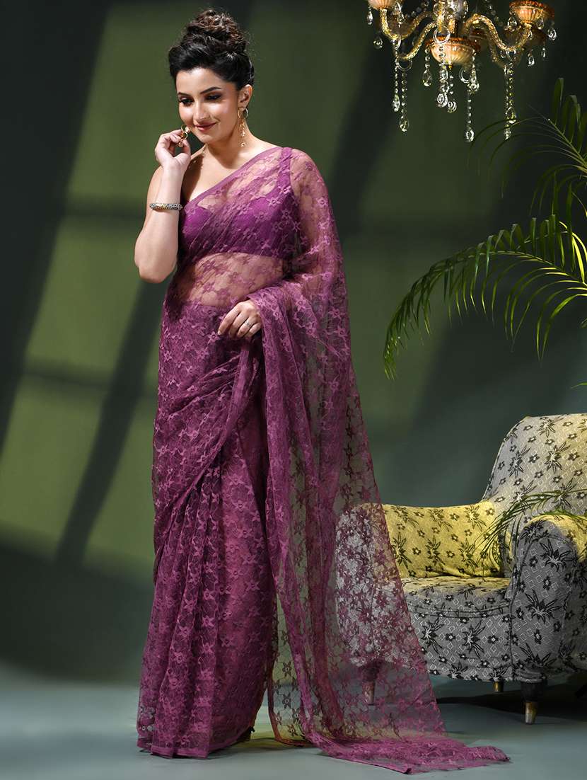 women self design plain saree - 22376149 -  Standard Image - 2