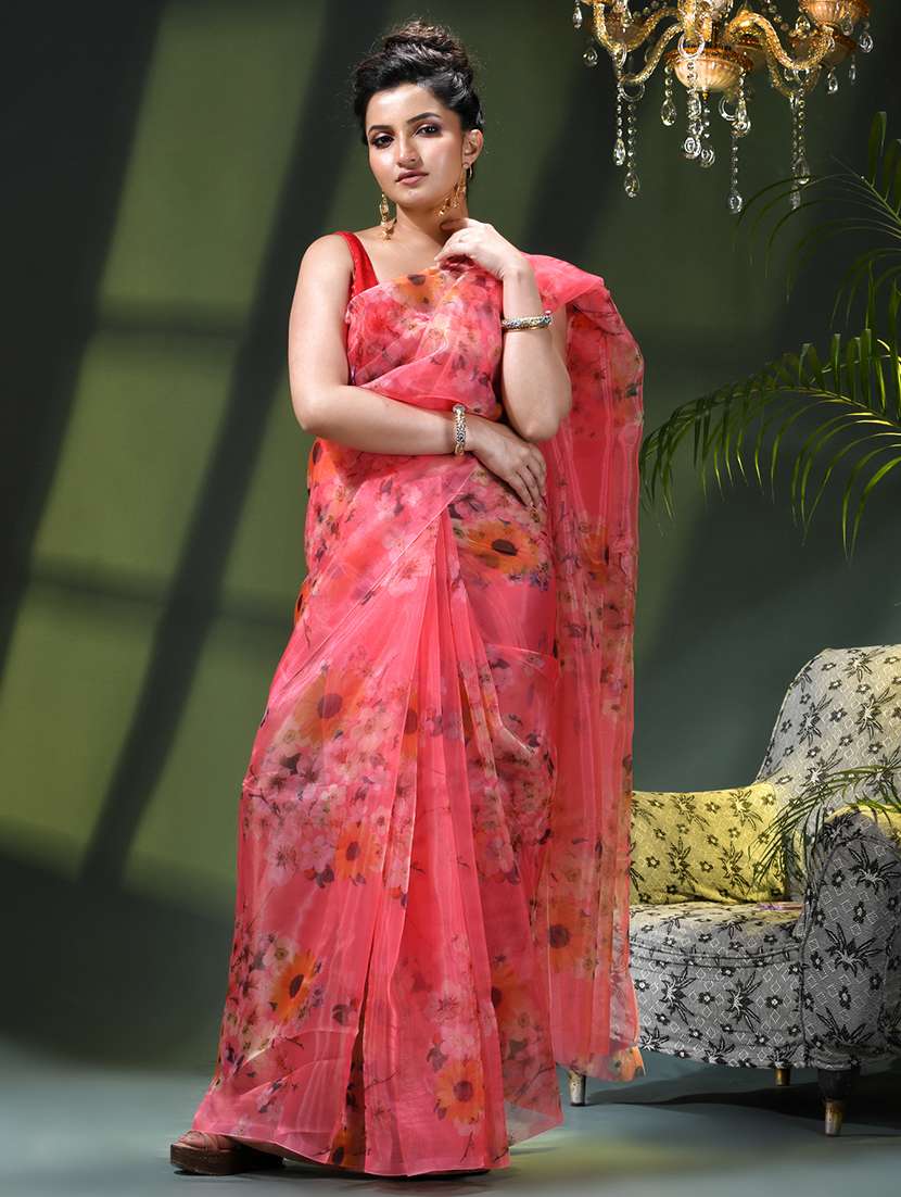 women printed casual wear saree - 22376167 -  Standard Image - 2