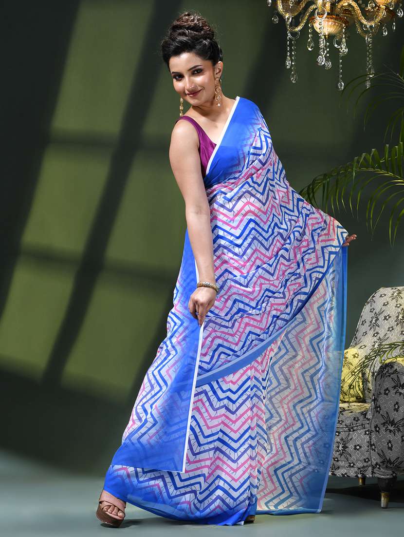 women printed casual wear saree - 22376187 -  Standard Image - 2