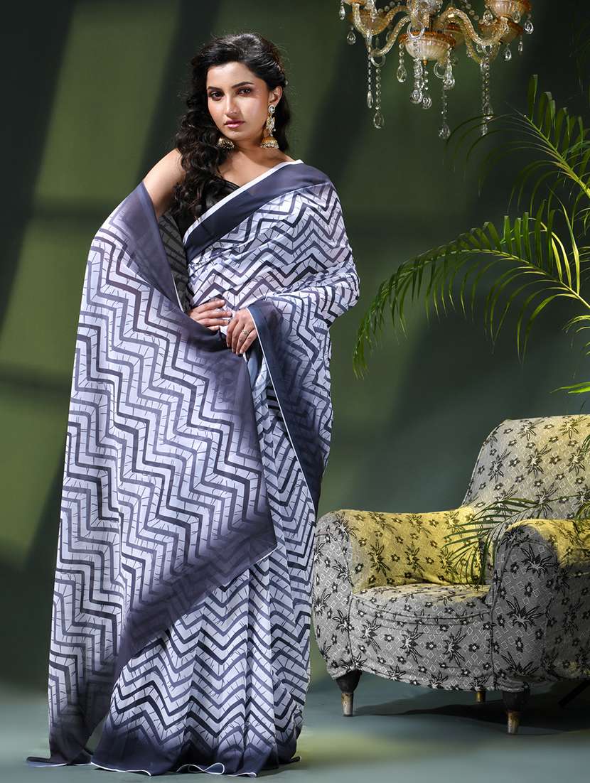 women printed casual wear saree - 22376188 -  Standard Image - 2