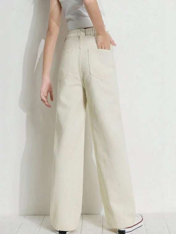 cream denim jeans - 22376346 -  Standard Image - 2