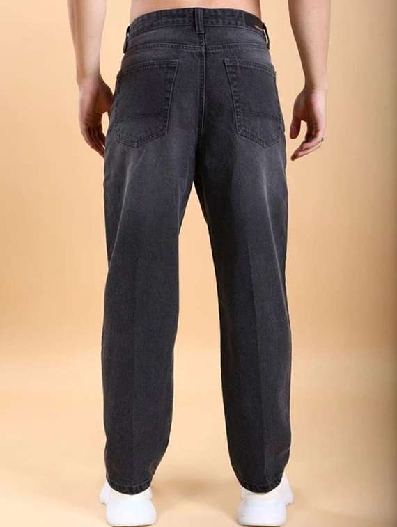 men solid mid rise straight jeans - 22376369 -  Standard Image - 2