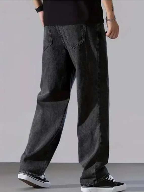 men solid mid rise straight jeans - 22376371 -  Standard Image - 2