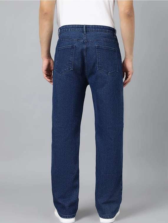 men solid mid rise straight jeans - 22376382 -  Standard Image - 2