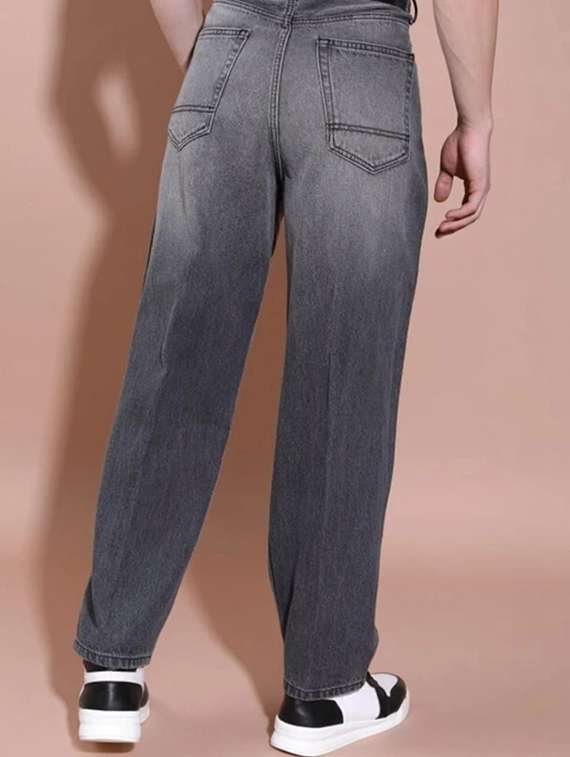 men solid mid rise straight jeans - 22376394 -  Standard Image - 2