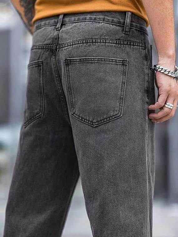 men solid mid rise relaxed jeans - 22376431 -  Standard Image - 2