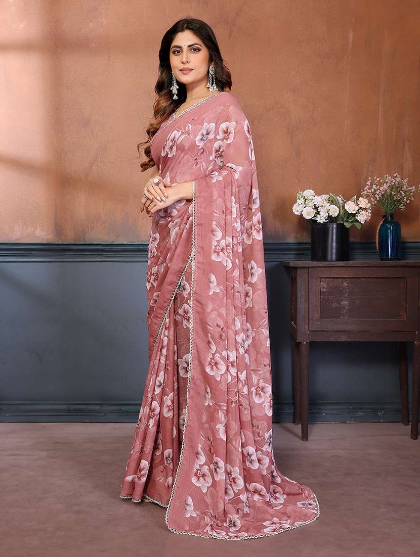 women printed casual wear saree with blouse - 22376672 -  Standard Image - 2