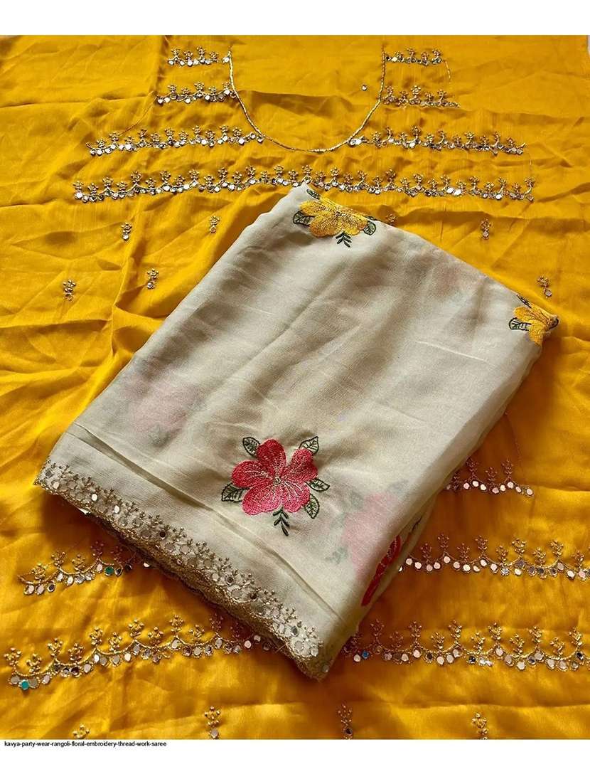 women solid with bordered saree with blouse - 22376686 -  Standard Image - 2