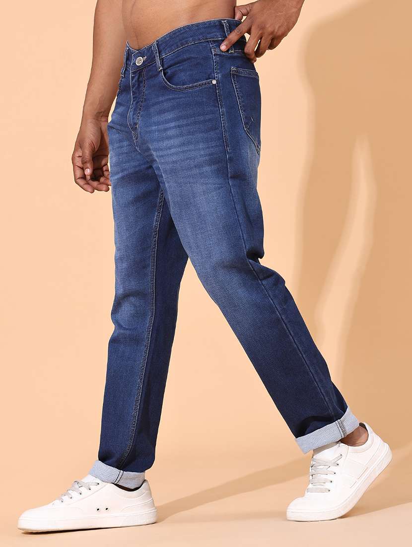 men washed mid rise full length tapered jeans - 22376843 -  Standard Image - 2