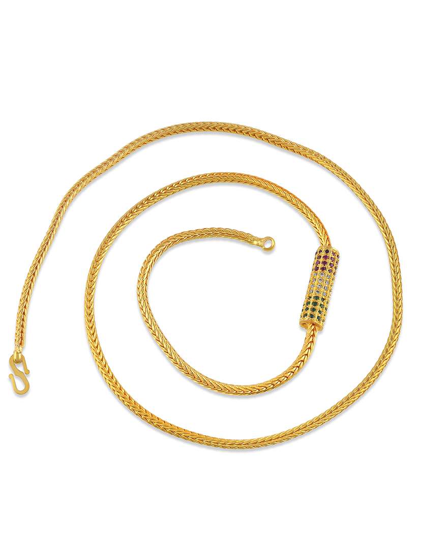women gold plated chain necklace - 22377309 -  Standard Image - 2