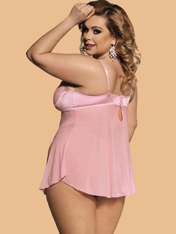 women self designed sleeveless lace babydoll - 22377394 -  Standard Image - 2