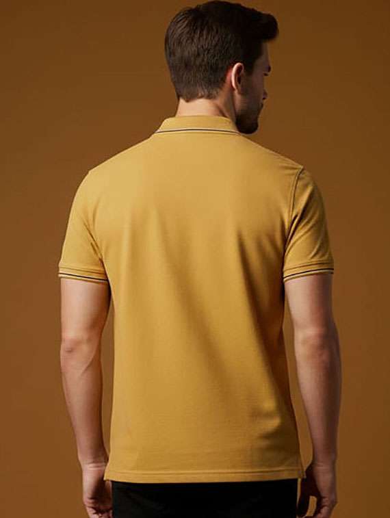 men solid short sleeve polo t-shirt - 22377438 -  Standard Image - 2
