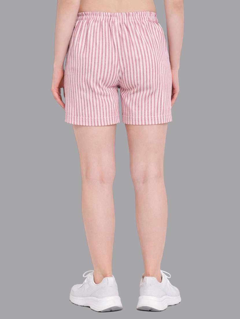 women striped mid rise shorts - 22377557 -  Standard Image - 2
