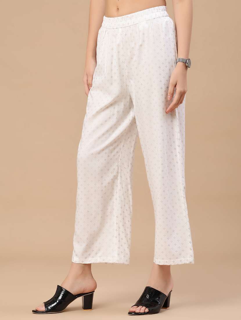 women printed mid rise straight fit palazzo - 22377651 -  Standard Image - 2