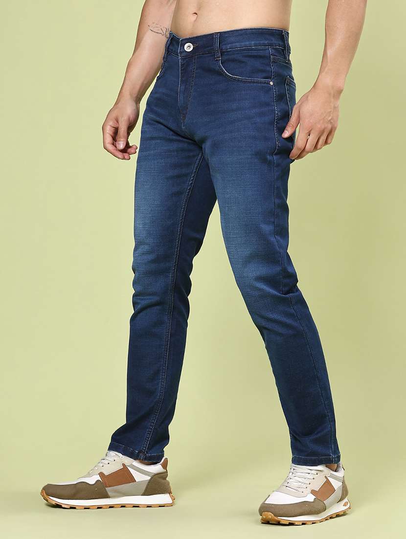 men washed mid rise slim fit jeans - 22377742 -  Standard Image - 2