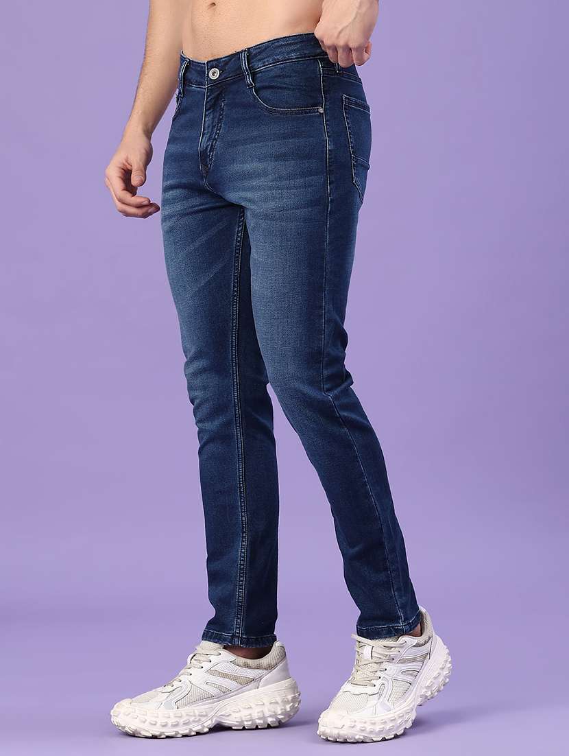 men washed mid rise slim fit jeans - 22377744 -  Standard Image - 2