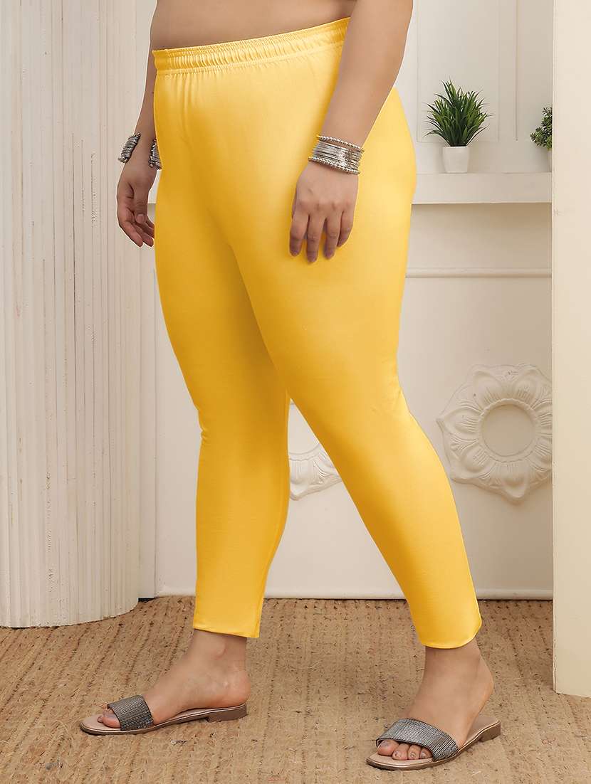 women pack of 2 plus size solid mid rise legging - 22377951 -  Standard Image - 2
