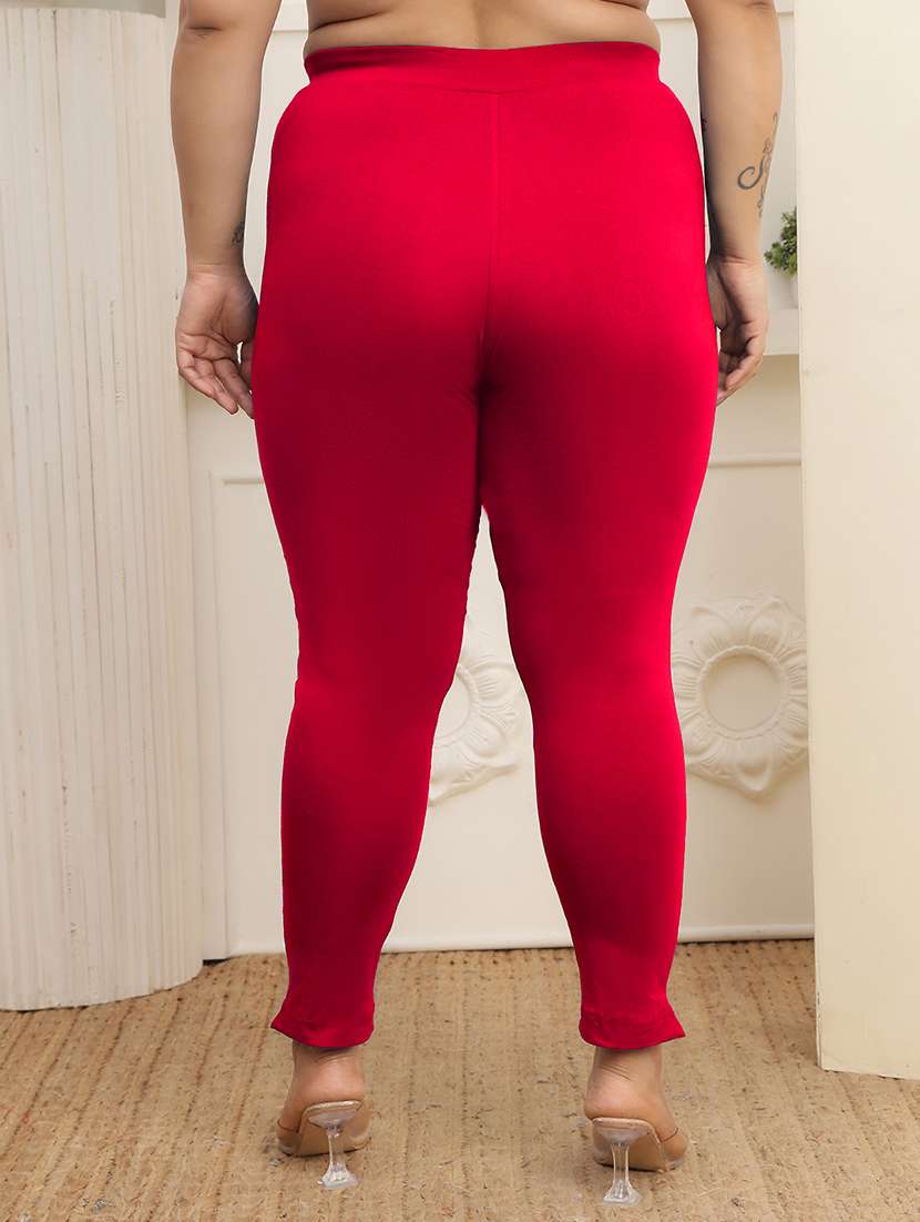 women pack of 2 plus size solid mid rise legging - 22378058 -  Standard Image - 2