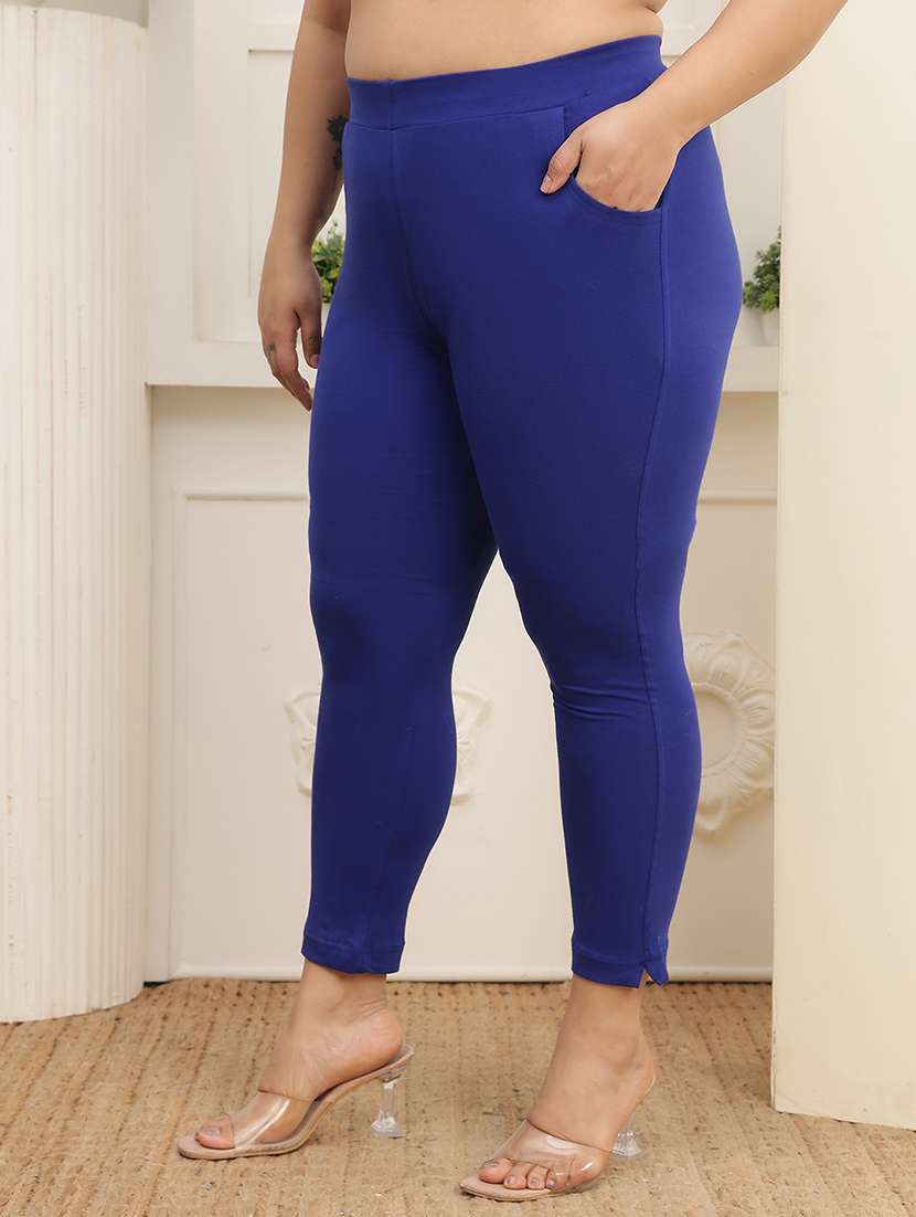 women pack of 2 plus size solid legging - 22378108 -  Standard Image - 2
