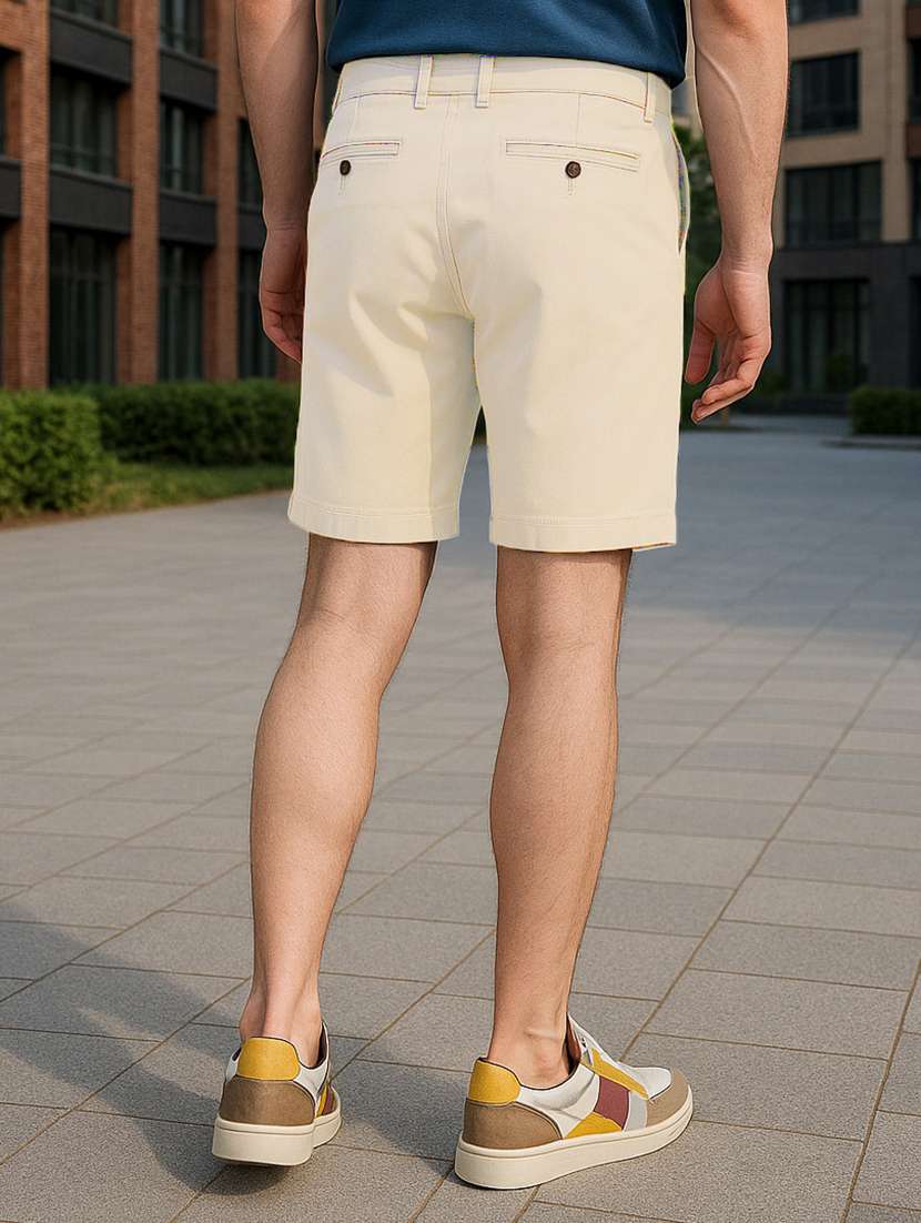 men solid mid rise regular fit shorts - 22378526 -  Standard Image - 2