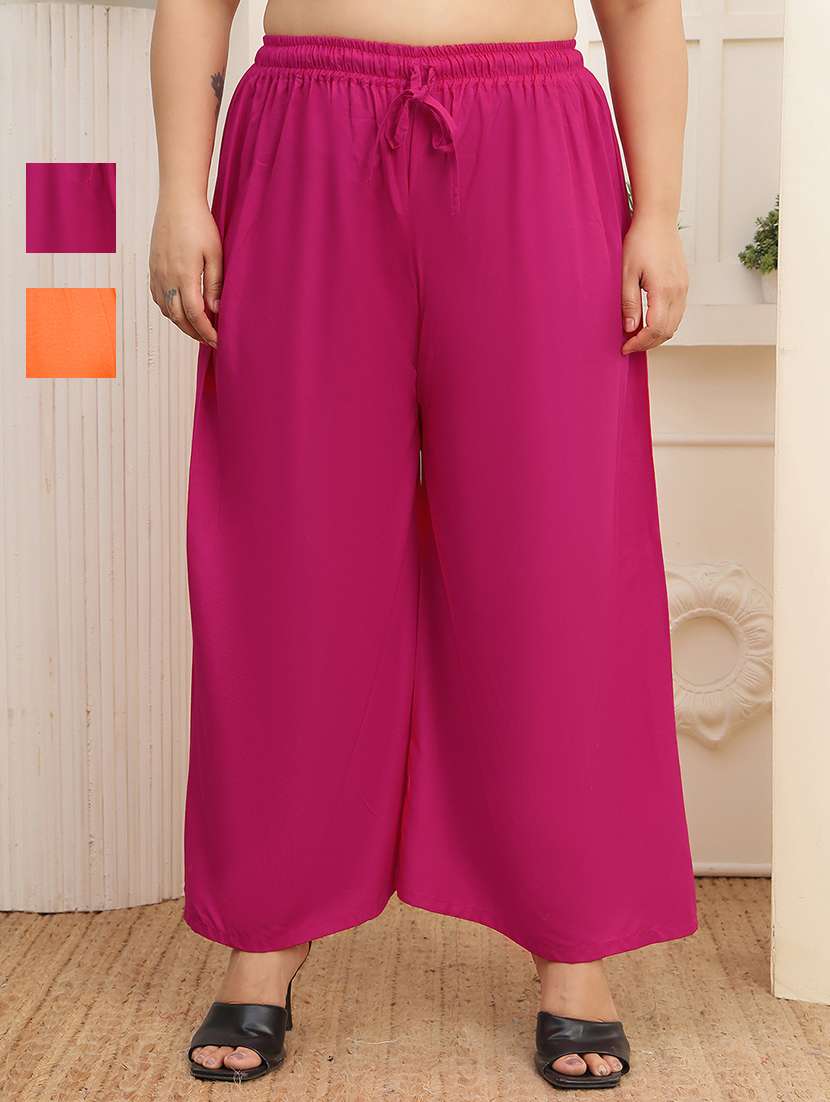 multi colored rayon palazzos