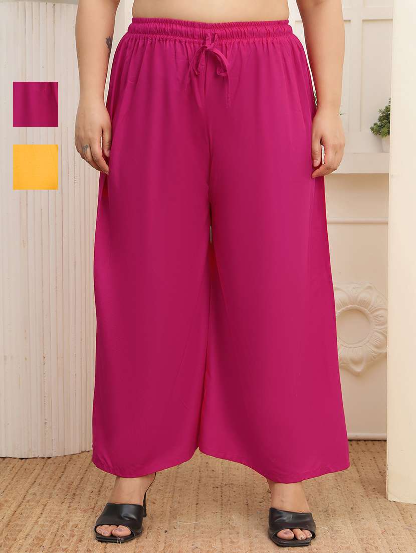 multi colored rayon palazzos