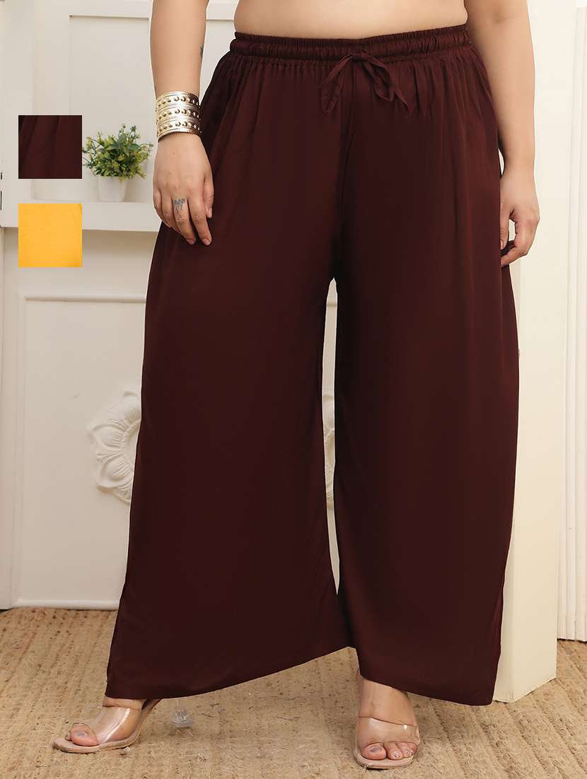 multi colored rayon palazzos