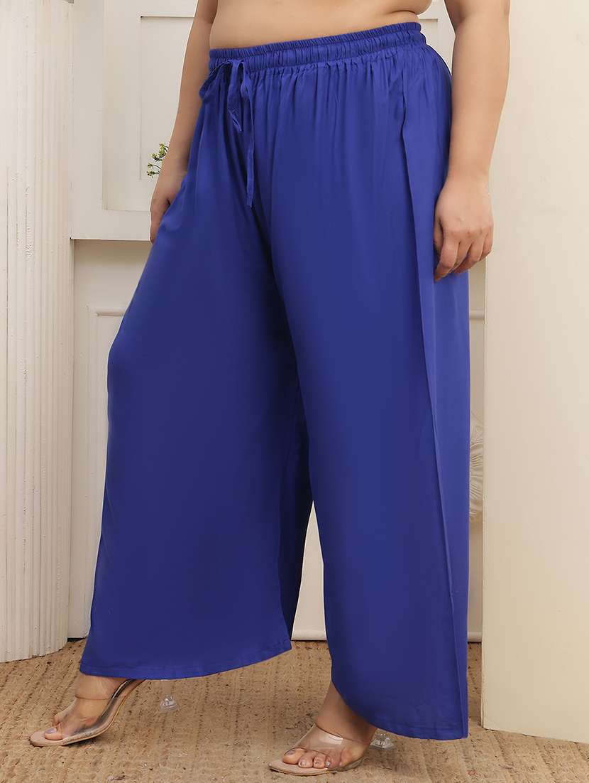 multi colored rayon palazzos - 22378852 -  Standard Image - 2