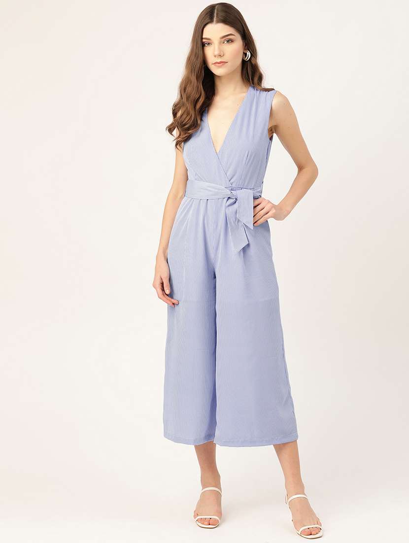 women solid sleeveless jumpsuit - 22379113 -  Standard Image - 2