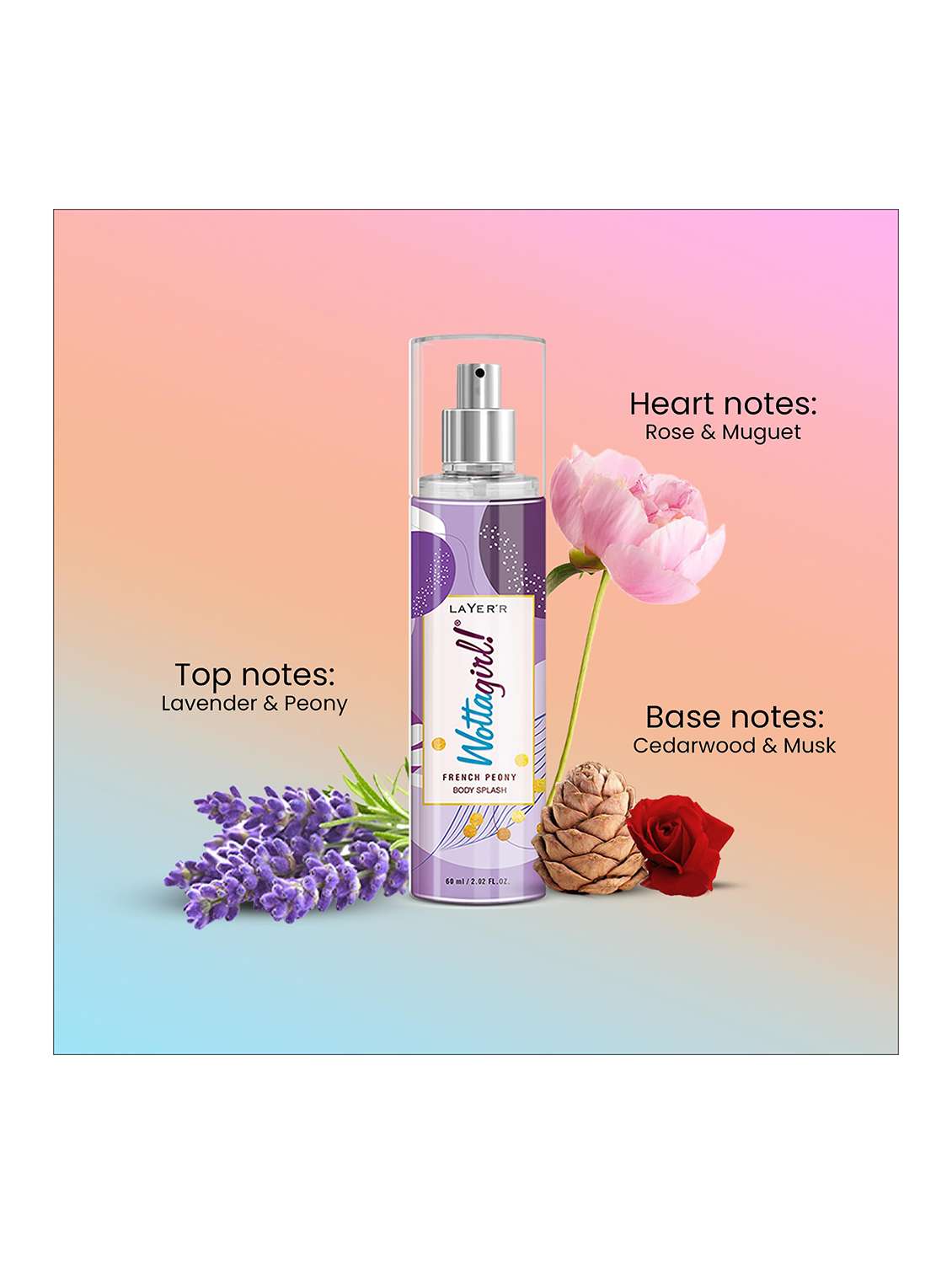 women wottagirl longlasting fragrance pack of 3 - 22379339 -  Standard Image - 2