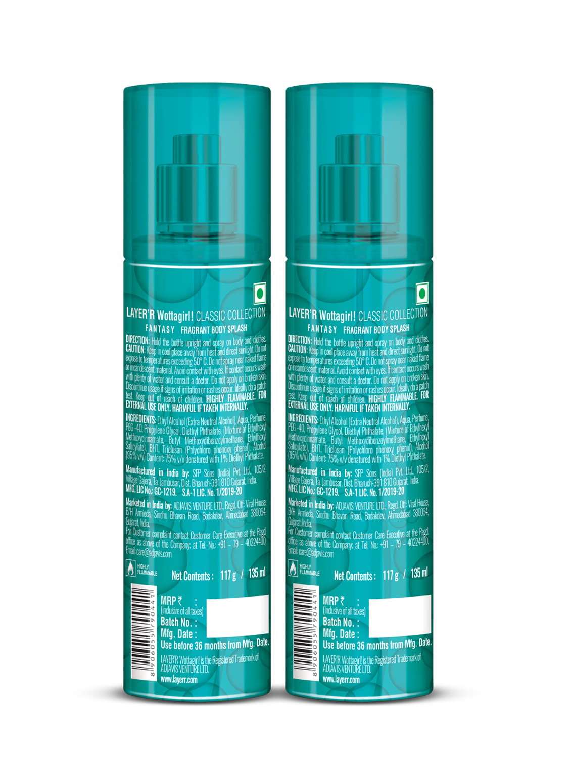 women wottagirl longlasting fragrance pack of 2 - 22379342 -  Standard Image - 2