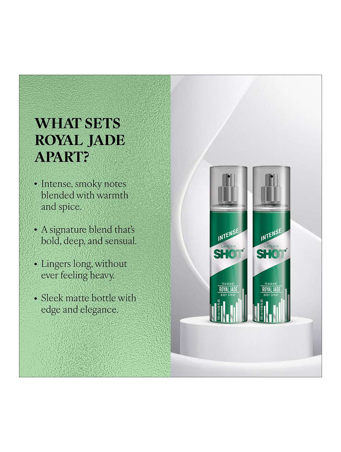 layer'r shot iconic long lasting fragrance body spray  -  for men (270 ml, pack of 2) - 22379380 -  Standard Image - 2