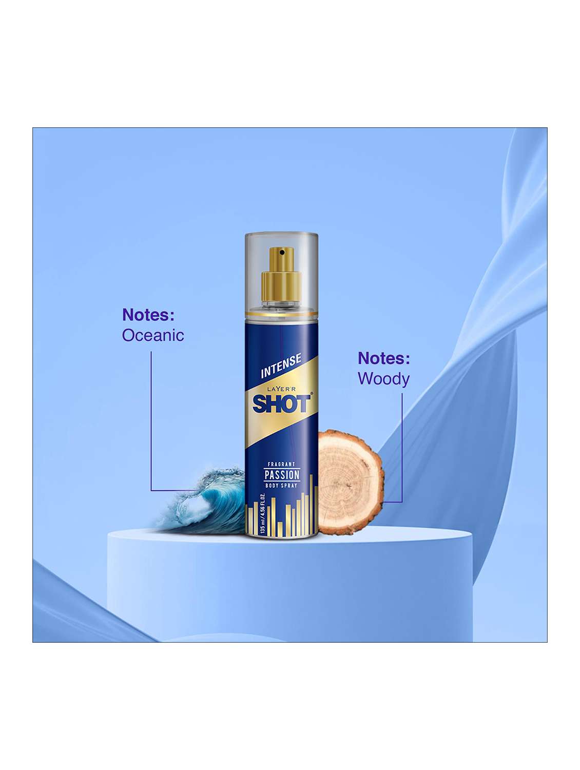 layer'r shot iconic long lasting fragrance body spray  -  for men (270 ml, pack of 2) - 22379381 -  Standard Image - 2