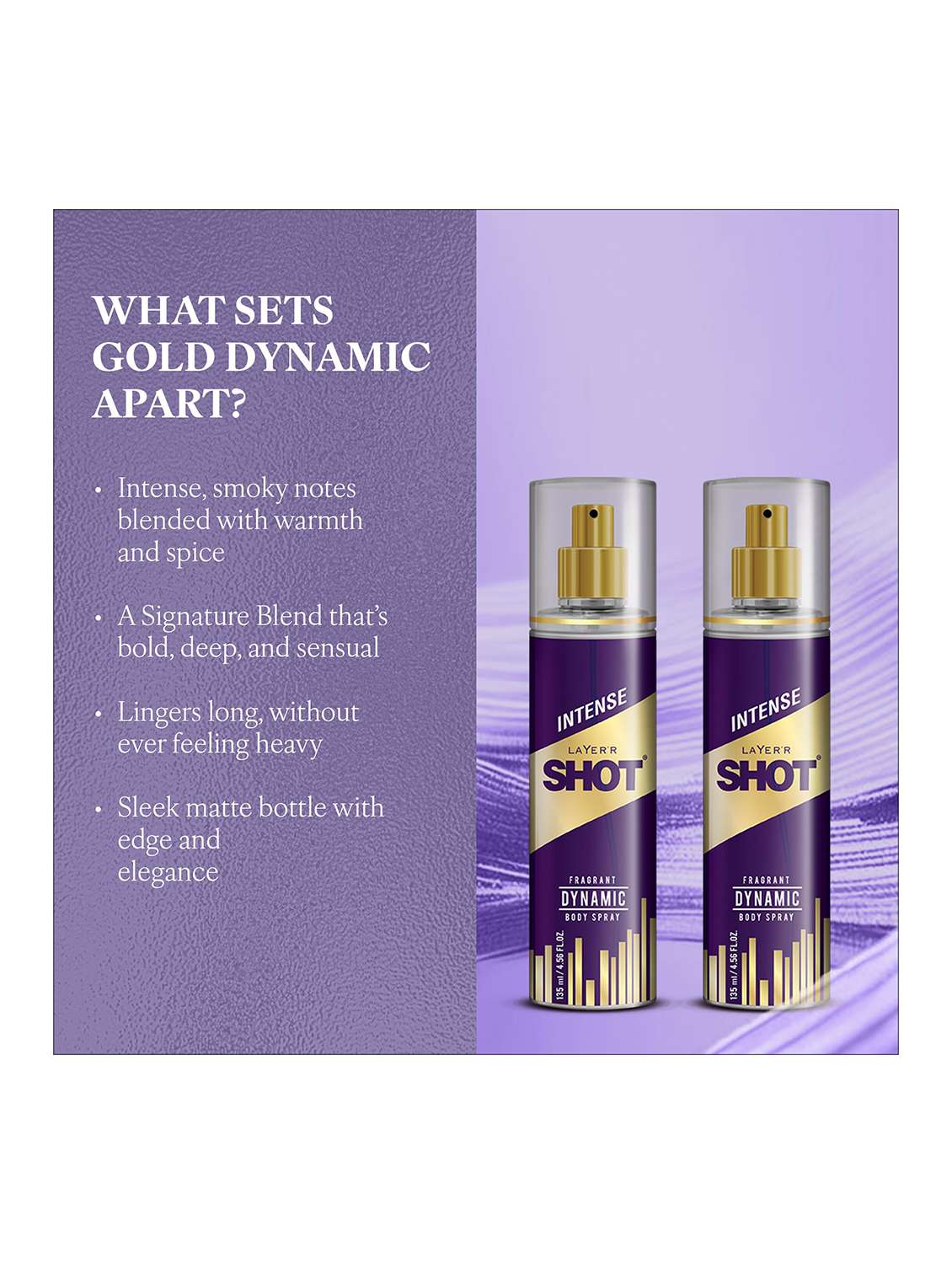 layer'r shot iconic long lasting fragrance body spray  -  for men (270 ml, pack of 2) - 22379383 -  Standard Image - 2