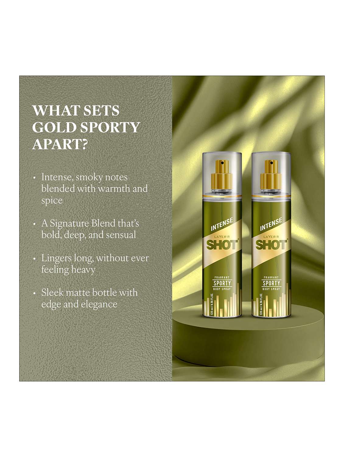  long lasting fragrance body spray  -  for men pack of 2 - 22379387 -  Standard Image - 2