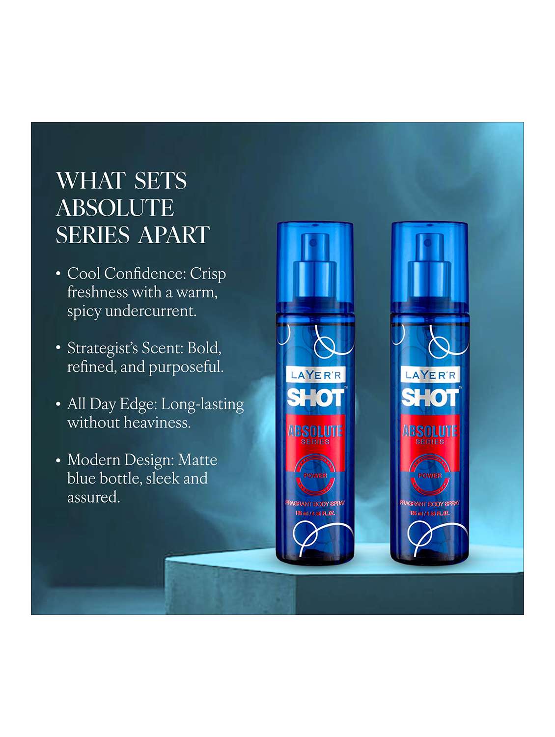 long lasting fragrance body spray  -  for men pack of 2 - 22379391 -  Standard Image - 2