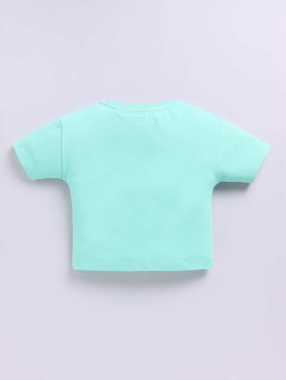 girls pack of 2 printed short sleeve top - 22379613 -  Standard Image - 2