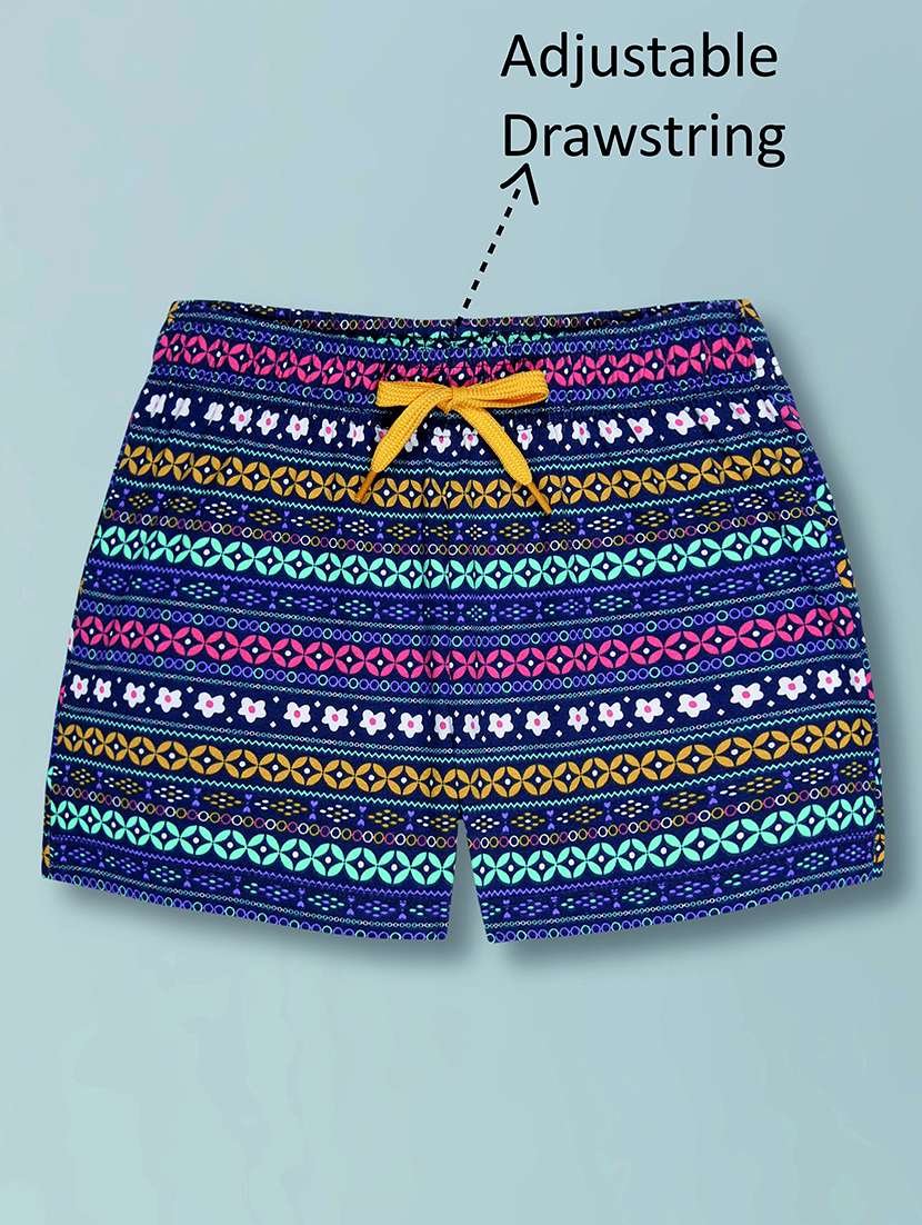 girls pack of 2 printed shorts set - 22379651 -  Standard Image - 2