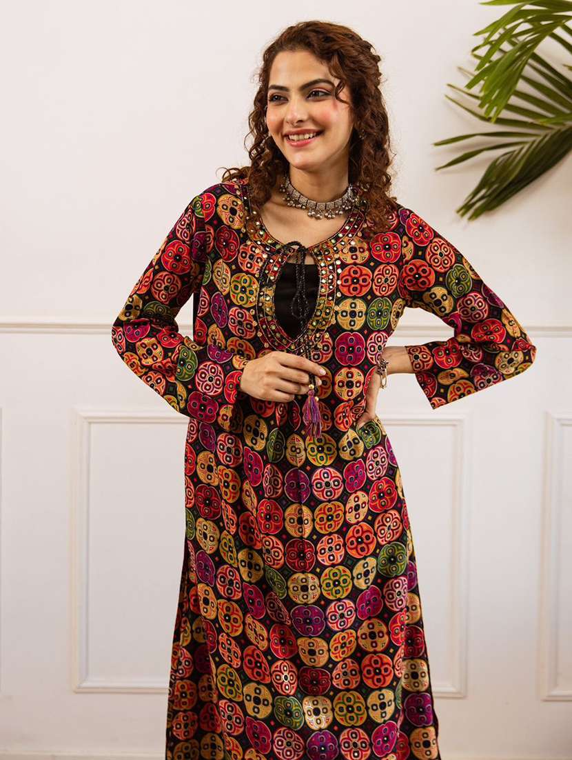 women printed kurta and palazzo set - 22379715 -  Standard Image - 2