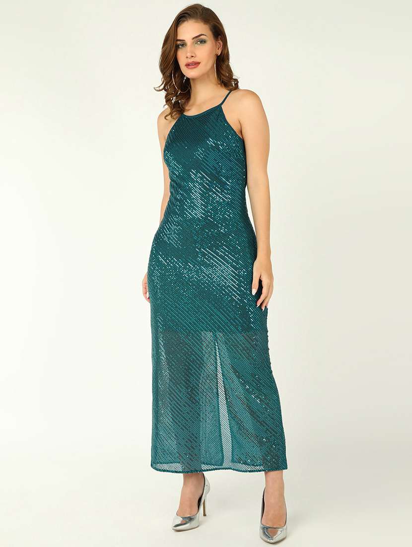 women sequined shoulder strap sheath dress - 22380086 -  Standard Image - 2