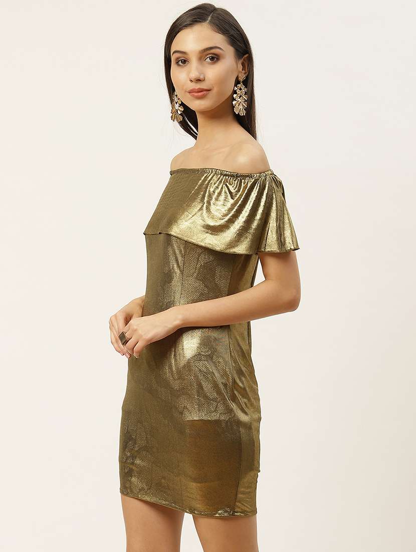 women solid off shouler bodycon dress - 22380435 -  Standard Image - 2