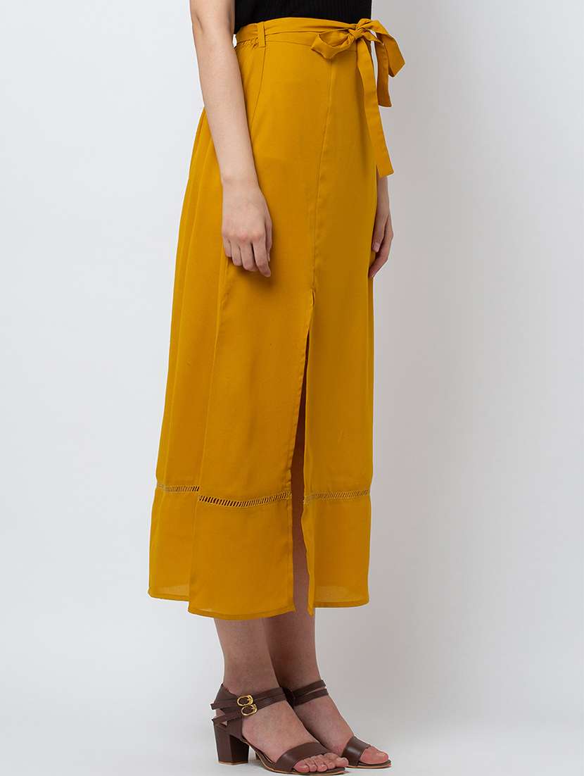 women solid high rise a-line skirt - 22380567 -  Standard Image - 2