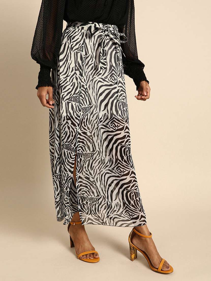 women printed high rise a-line skirt - 22380568 -  Standard Image - 2